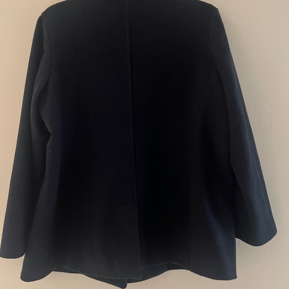 Old Navy Black Peacoat Classic Double-Breasted Design - Picture 2 of 3